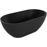 Mexen Rimini volně stojící vana z konglomerátu 150 x 75 cm, černý mat - 57241507570