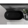 Mexen Rimini volně stojící vana z konglomerátu 150 x 75 cm, černá mat - 57241507570