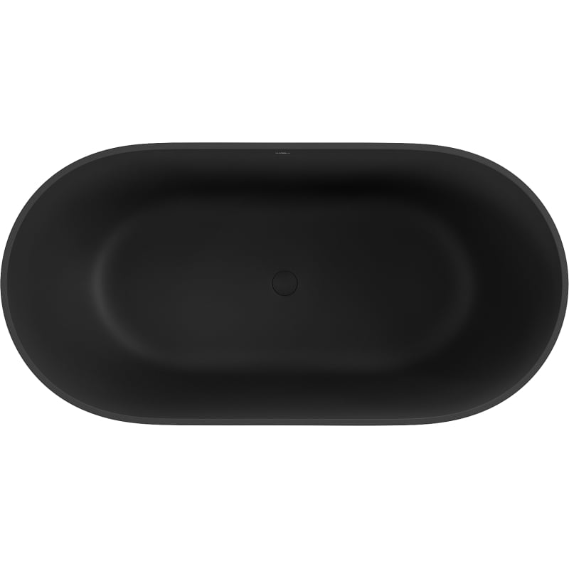 Mexen Rimini volně stojící vana z konglomerátu 150 x 75 cm, černá mat - 57241507570