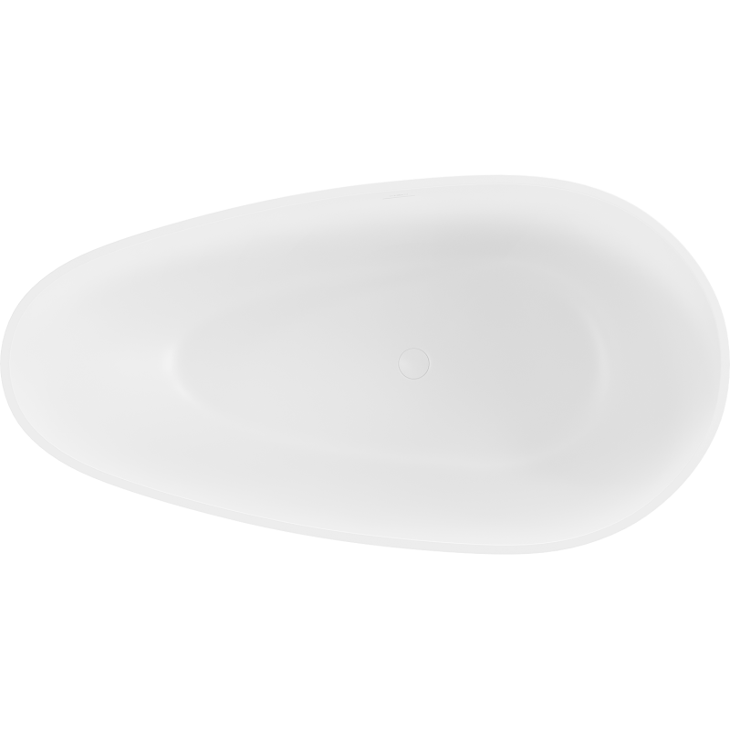 Mexen Palermo volně stojící vana z konglomerátu 150 x 78 cm, bílá mat - 57211507800