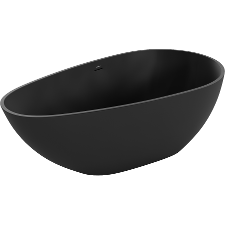 Mexen Palermo volně stojící vana z konglomerátu 150 x 78 cm, černá mat - 57211507870