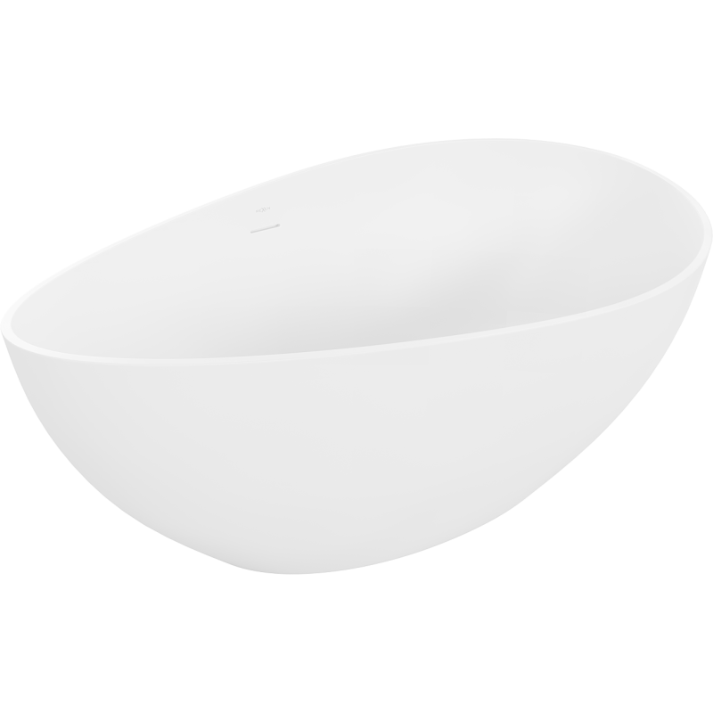 Mexen Parma volně stojící vana z konglomerátu 160 x 95 cm, bílá mat - 57231609500