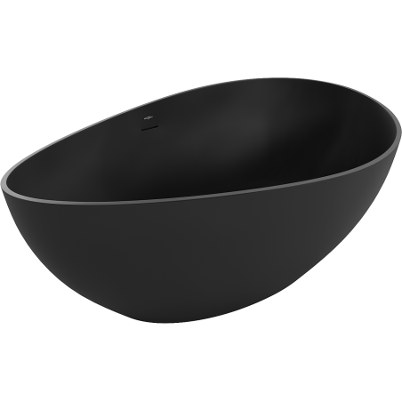 Mexen Parma volně stojící vana z konglomerátu 160 x 95 cm, černá mat - 57231609570