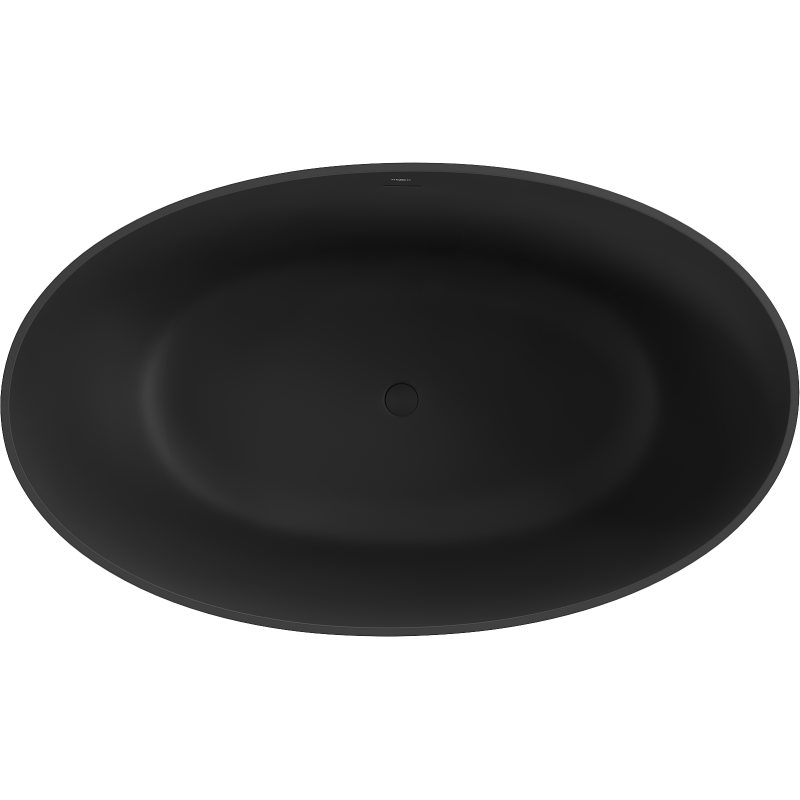 Mexen Parma volně stojící vana z konglomerátu 160 x 95 cm, černá mat - 57231609570