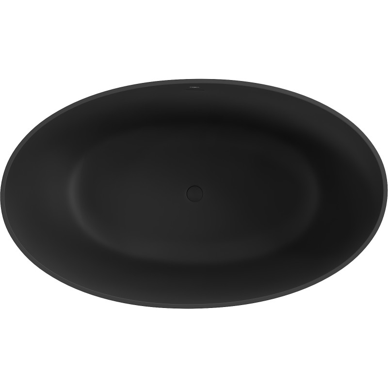 Mexen Parma volně stojící vana z konglomerátu 160 x 95 cm, černá matná - 57231609570