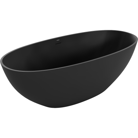 Mexen Bari volně stojící vana z konglomerátu 165 x 75 cm, černá matná - 57221657570