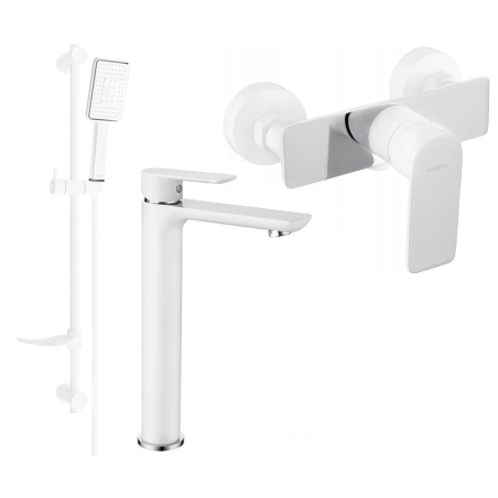 Mexen Alfa DF54 sprchový set, bílý/chrom - 745714DF54-02
