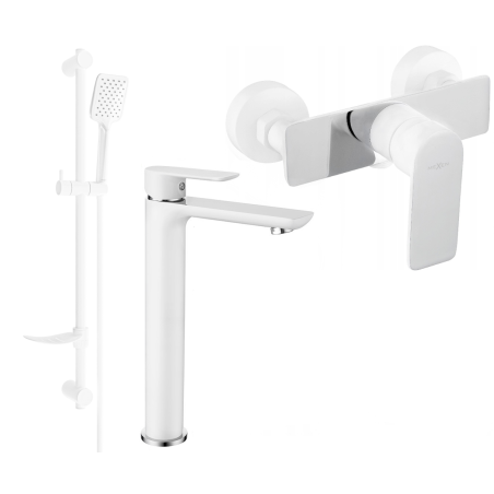 Mexen Alfa DF62 sprchová sada, bílá/chrom - 745714DF62-02