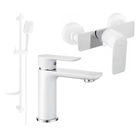 Mexen Alfa DF62 sprchová sada, bílá/chrom - 745704DF62-02