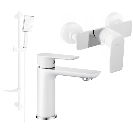 Mexen Alfa DF54 sprchová sada, bílá/chrom - 745704DF54-02
