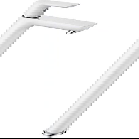 Mexen Alfa vysoká umyvadlová baterie, bílá/chrom - 745710-02