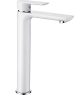 Mexen Alfa vysoká umyvadlová baterie, bílá/chrom - 745710-02