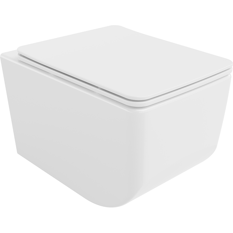 Mexen Vera WC mísa Rimless s pomalu klesající deskou slim, duroplast, bílá - 30164000
