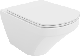 Mexen Vito Rimless WC mísa s pomalu padajícím tenkým sedátkem, duroplast, bílý lesk - 30174000
