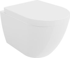 Mexen Lena WC mísa Rimless s pomalu padající deskou tvrdá, Bílá - 30298000