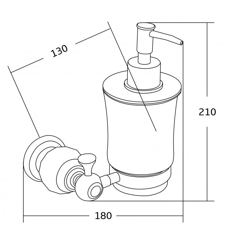 Mexen Estela dávkovač na mýdlo, zlatý- 7011540-50