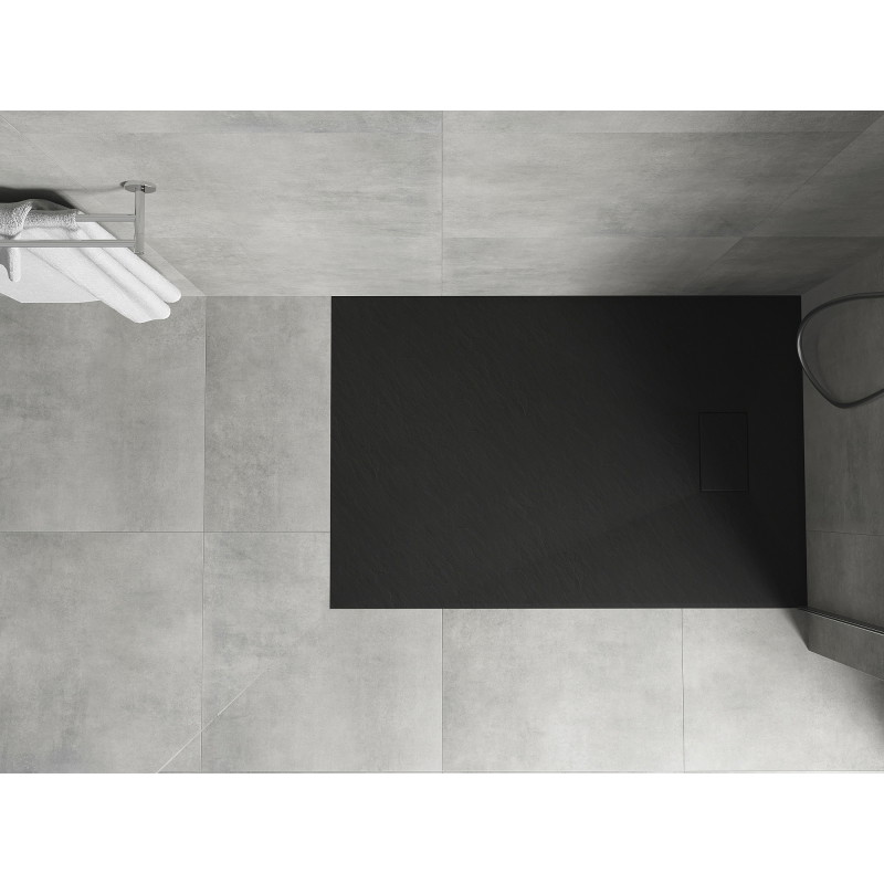 Mexen Hugo obdélníková vanička SMC 100 x 90 cm, černá - 42709010