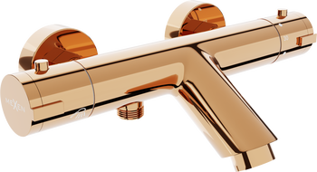 Mexen Kai termostatická vanová baterie, růžové zlato - 77300-60