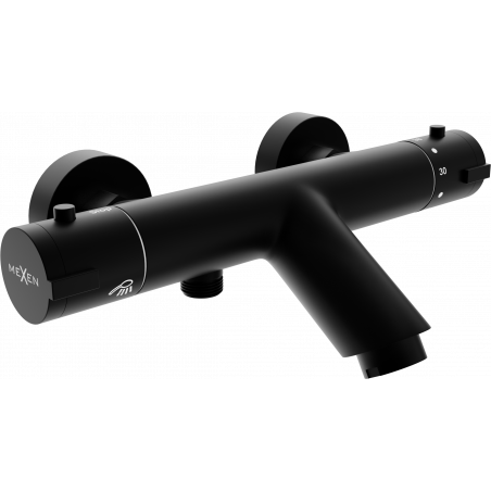 Mexen Kai termostatická vanová baterie, černá - 77300-70