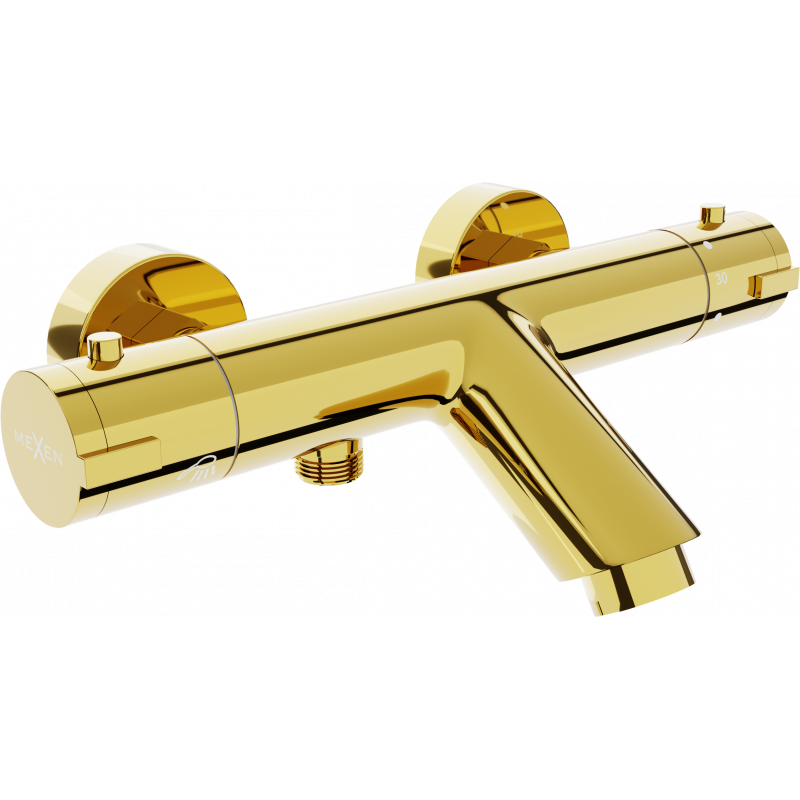 Mexen Kai termostatická baterie vanová, zlatá - 77300-50