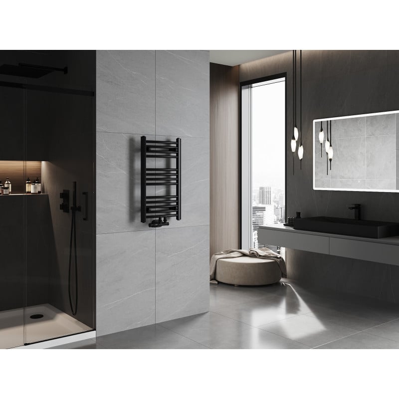 Mexen Ares koupelnový radiátor 700 x 400 mm, 240 W, černý - W102-0700-400-00-70