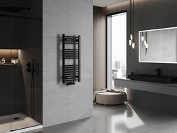 Mexen Ares radiátor do koupelny 900 x 400 mm, 312 W, černý - W102-0900-400-00-70