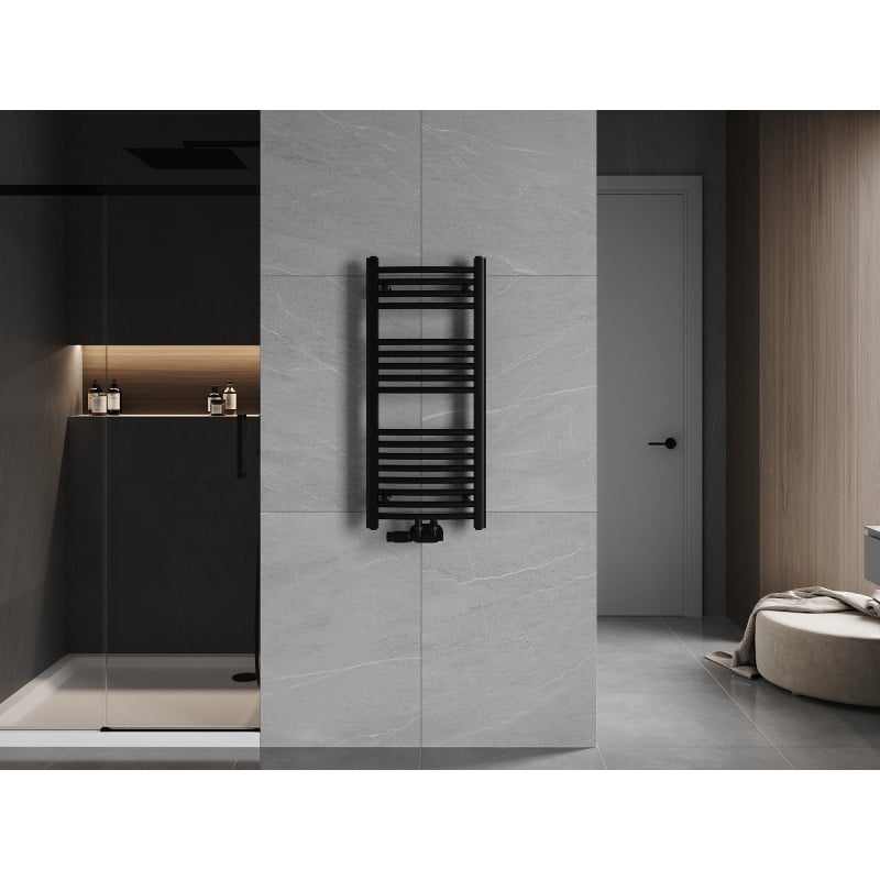 Mexen Ares radiátor koupelnový 900 x 400 mm, 312 W, černý - W102-0900-400-00-70