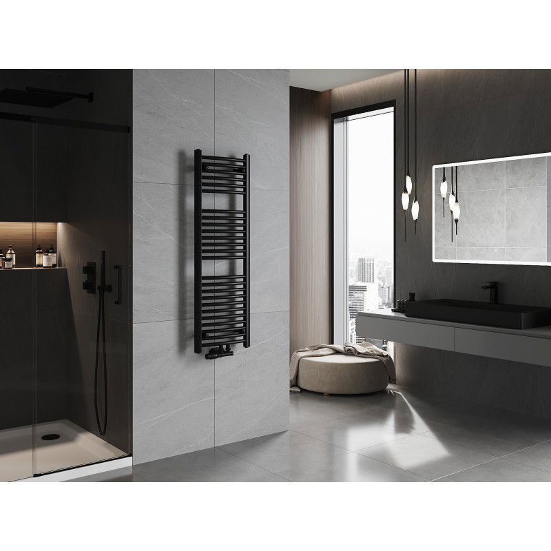 Mexen Ares koupelnový radiátor 1200 x 400 mm, 442 W, černý - W102-1200-400-00-70