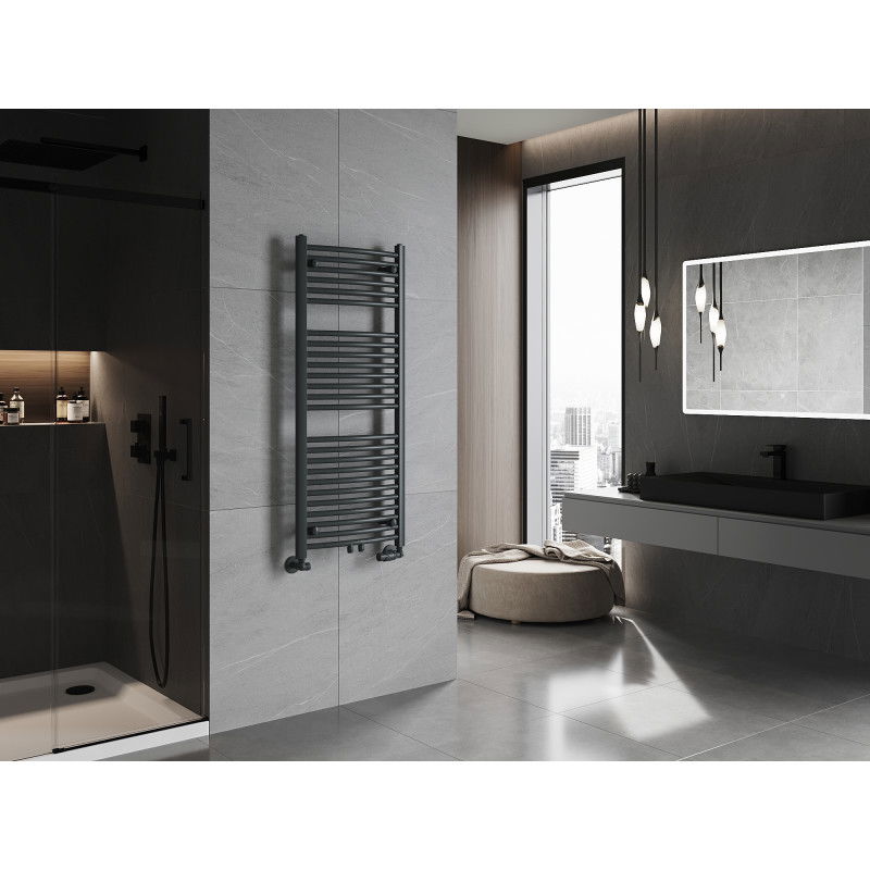 Mexen Ares koupelnový radiátor 1200 x 500 mm, 531 W, antracit - W102-1200-500-00-66