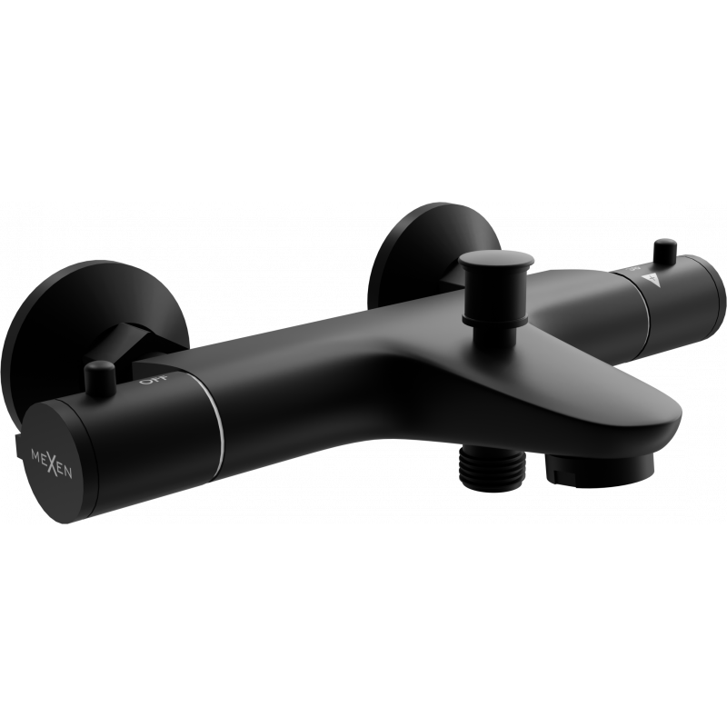 Mexen Nox termostatická vanová baterie, černá - 77350-70