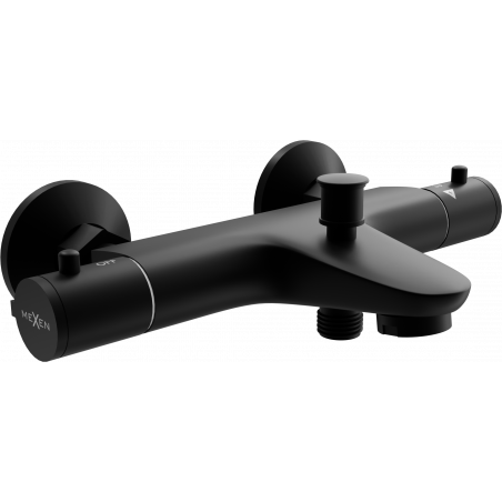 Mexen Nox termostatická vanová baterie, černá - 77350-70