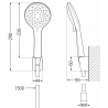Mexen R-74 sada bodové sprchy, chrom - 785745052-00
