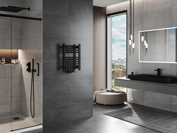 Mexen Mars koupelnový radiátor 500 x 400 mm, 178 W, černý - W110-0500-400-00-70