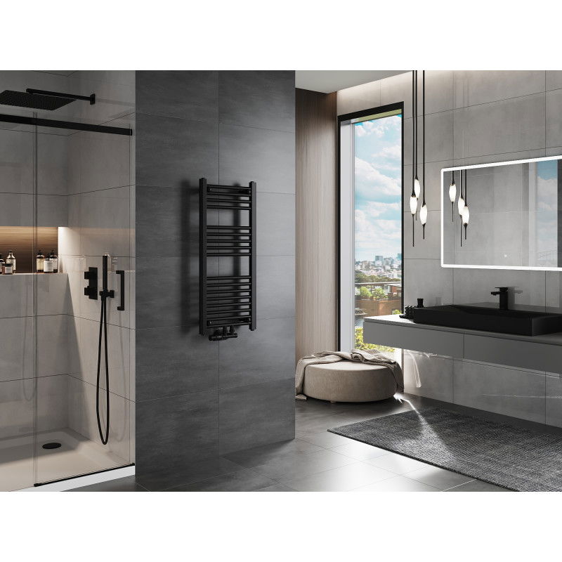 Mexen Mars koupelnový radiátor 900 x 400 mm, 309 W, černý - W110-0900-400-00-70