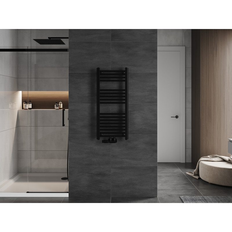 Mexen Mars radiátor do koupelny 900 x 400 mm, 309 W, černý - W110-0900-400-00-70