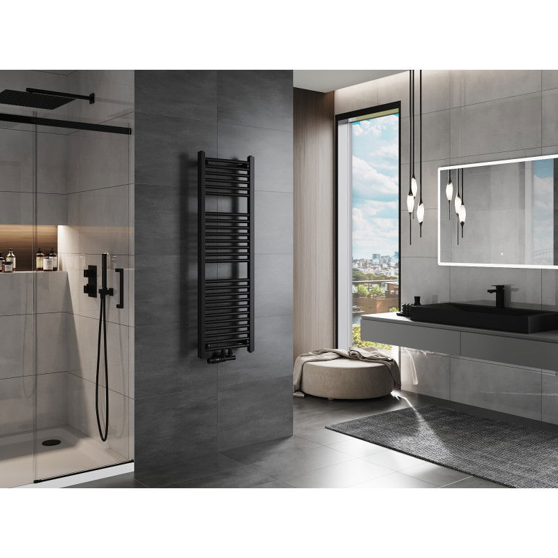 Mexen Mars koupelnový radiátor 1200 x 400 mm, 439 W, černý - W110-1200-400-00-70