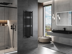 Mexen Mars koupelnový radiátor 1200 x 400 mm, 439 W, černý - W110-1200-400-00-70