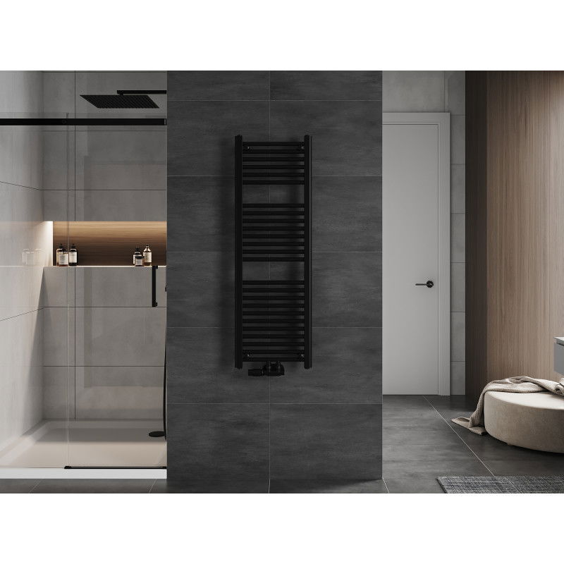 Mexen Mars koupelnový radiátor 1200 x 400 mm, 439 W, černý - W110-1200-400-00-70