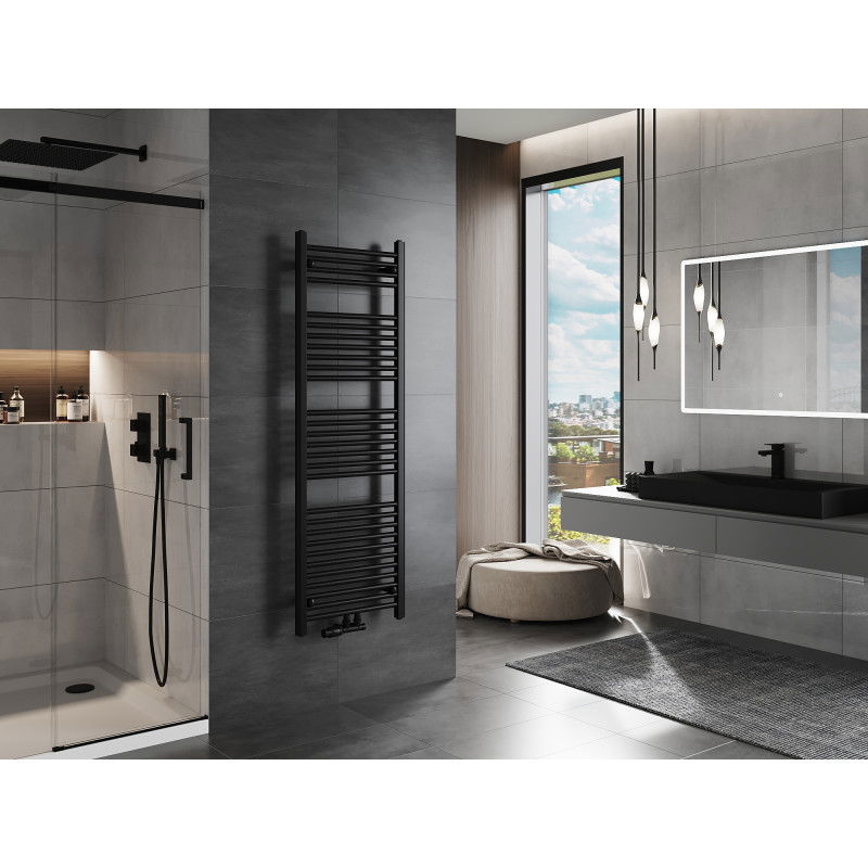 Mexen Mars koupelnový radiátor 1500 x 500 mm, 626 W, černý - W110-1500-500-00-70