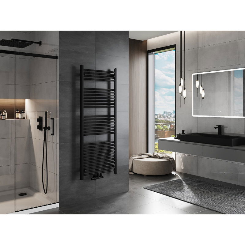 Mexen Mars koupelnový radiátor 1500 x 600 mm, 729 W, černý - W110-1500-600-00-70