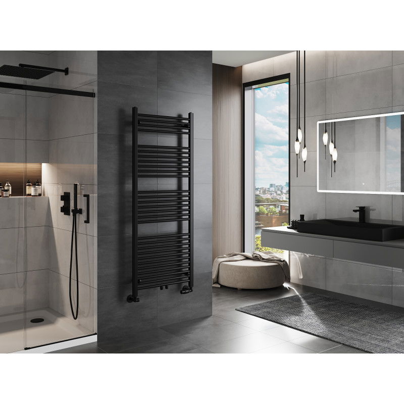 Mexen Mars koupelnový radiátor 1500 x 600 mm, 729 W, černý - W110-1500-600-00-70