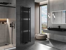 Mexen Mars koupelnový radiátor 1800 x 500 mm, 814 W, černý - W110-1800-500-00-70