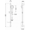 Mexen Sabre DF05 vana set, bílý - 72103DF05-20