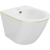 Mexen Lena závěsné bidet, bílý/zlatý linie - 35224805