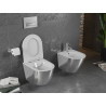 Mexen Lena wc mísa bezokrajová s pomalu spouštěným slim sedátkem, duroplast, bílá/stříbrná - 30224004