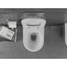 Mexen Lena wc mísa bezokrajová s pomalu spouštěným slim sedátkem, duroplast, bílá/stříbrná - 30224004