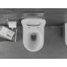 Mexen Lena WC mísa Rimless s pomalu sklopnou slim deskou, duroplast, bílá/stříbrná - 30224004