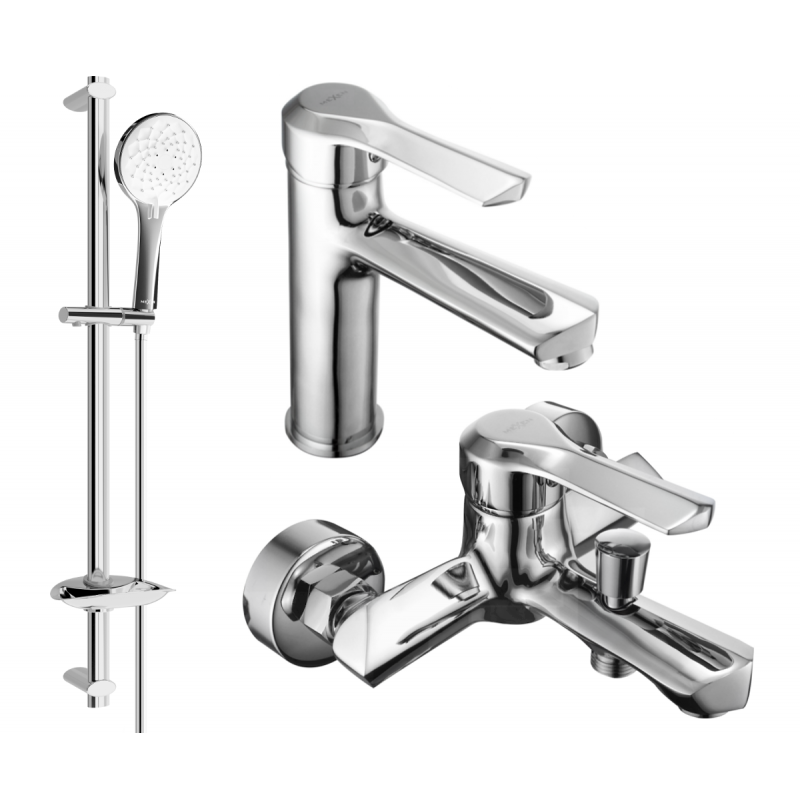 Mexen Sabre DB74 vanová sada, chrom - 72103DB74-00