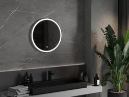 Mexen Gobi podsvícené koupelnové zrcadlo 60 x 60 cm, LED 6000K, ventilátor - 9801-060-060-611-00