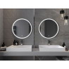 Mexen Gobi koupelnové zrcadlo s podsvícením, kulaté 70 cm, LED 6000K, antikondenzace - 9801-070-070-611-00